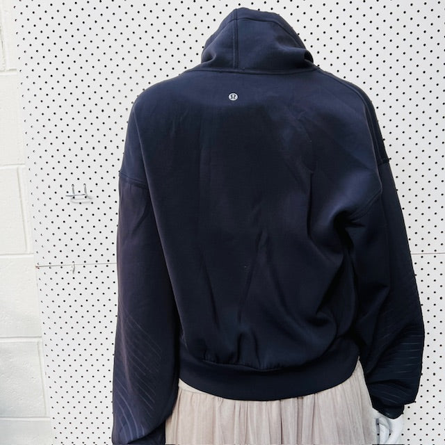 LULULEMON / cropped funnel neck neoprene sweatshirt / s (3888681922102654684)