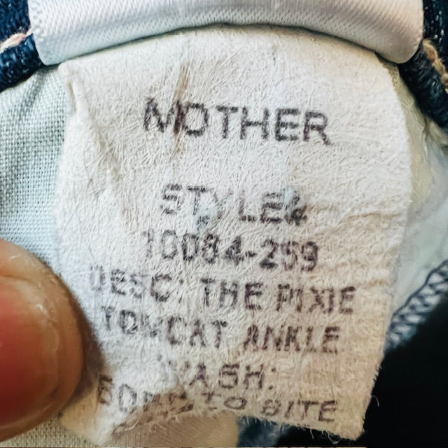 MOTHER / Pixie Tomcat Ankle Jeans in Born To Bite / 31 / made in usa / (3888810945551333172)