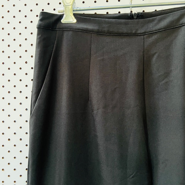CALLI / wide legged black pants with side domes / 12 (3888811020165723541)