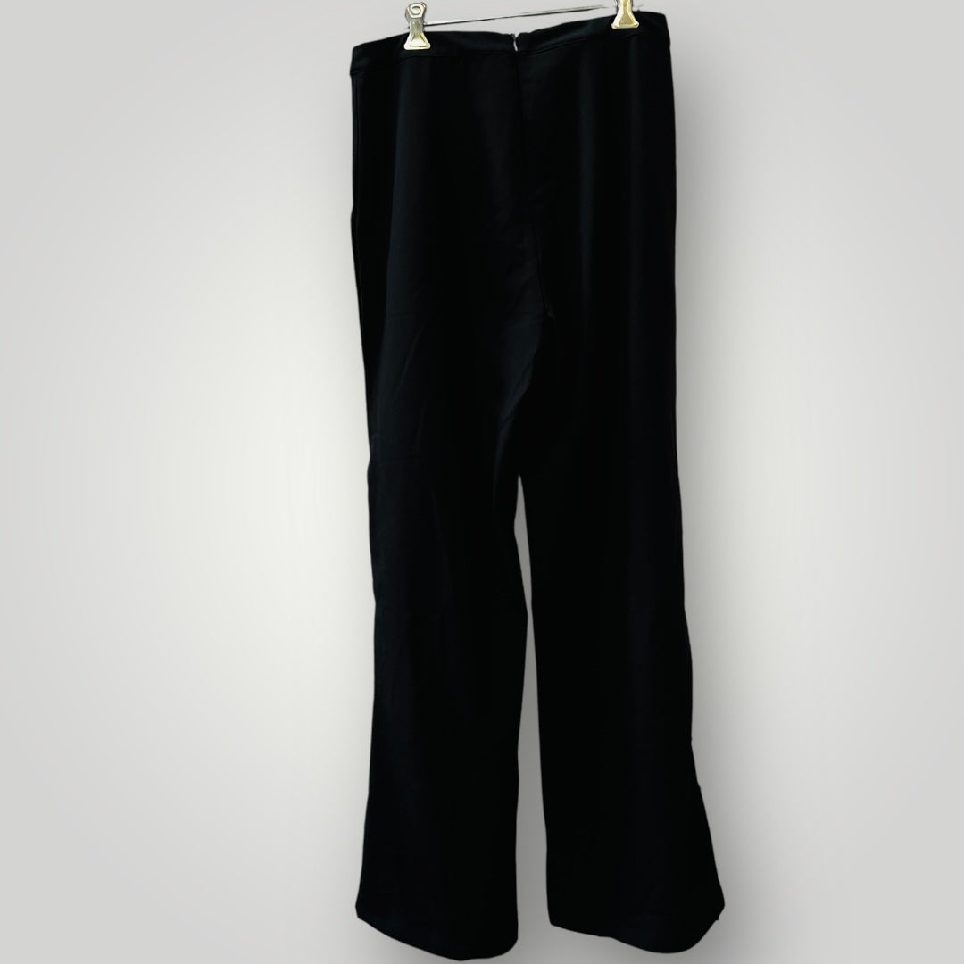 CALLI / wide legged black pants with side domes / 12 (3888811281179992462)