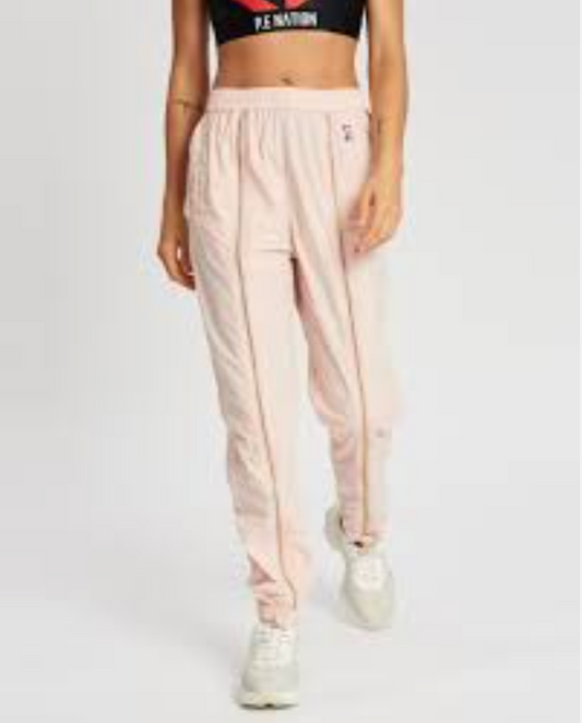 PE NATION / short corner tracksuit pants with front zips / L (3888820160934796853)