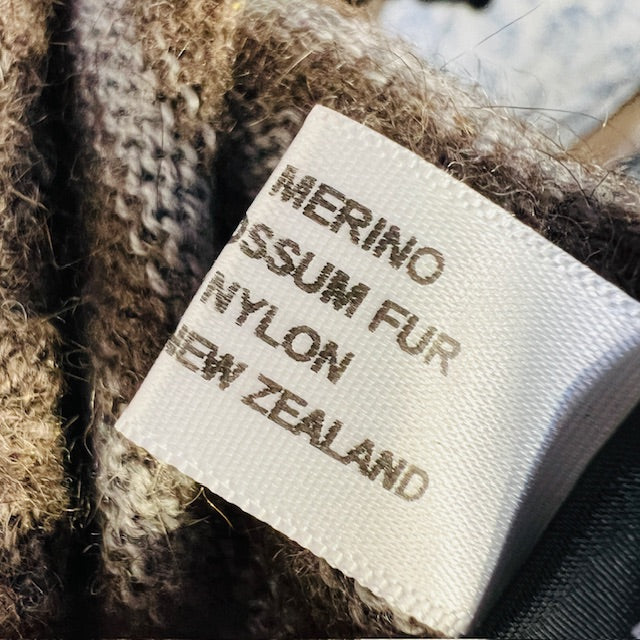 SNOWI (untouched world) / merino possum button front vest / L / made in nz (3888836724605644870)