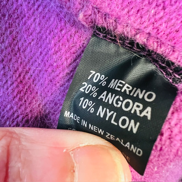 MILL RD / angora merino jumper / s / made in nz (3888836769662625555)