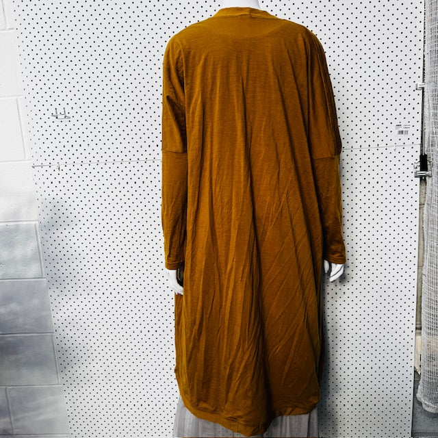 PERRIAM / 'capsule' longline merino cardigan / M / made in nz (3888836807238288698)