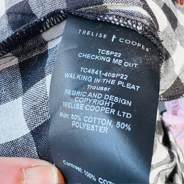 TRELISE COOPER / walking in the pleat trousers / plaid / s (3888836877131110241)