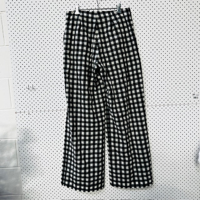 TRELISE COOPER / walking in the pleat trousers / plaid / s (3888836879016441285)