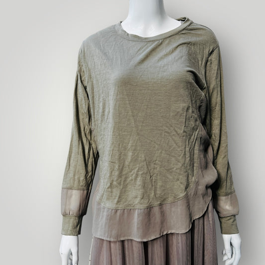 MOOCHI / merino / khaki / M / made in nz (3888837134392502538)