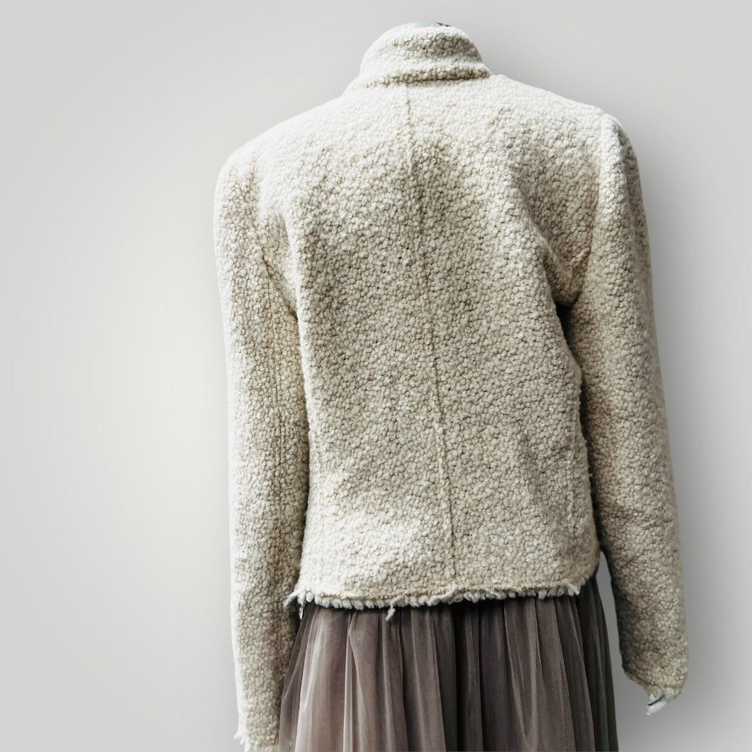 ISABEL MARANT / graziae tweed biker jacket / 40 / $1500nzd (3889343014961279589)