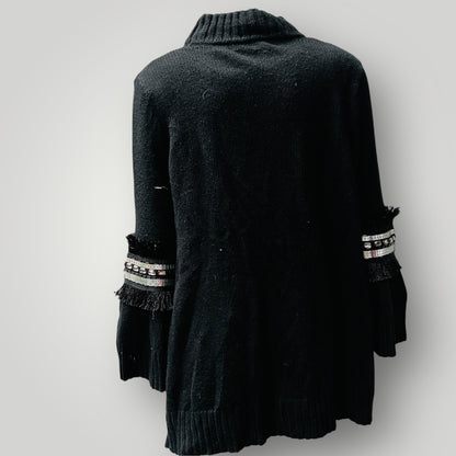 SASS + BIDE / master + muse / cotton cashmere jumper with feature sleeves / s (3889343050081313428)