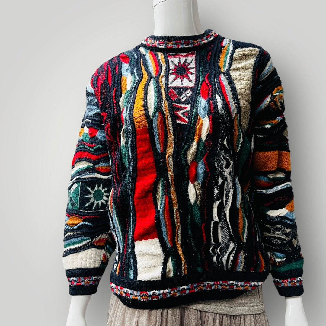 vintage / COOGI or coogi style wool jumper / s (3889343053979255872)