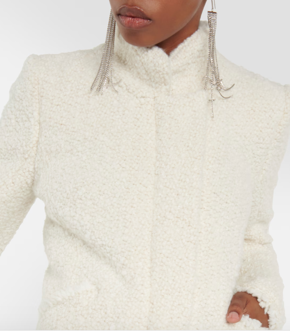 ISABEL MARANT / graziae tweed biker jacket / 40 / $1500nzd (3889419698496269607)