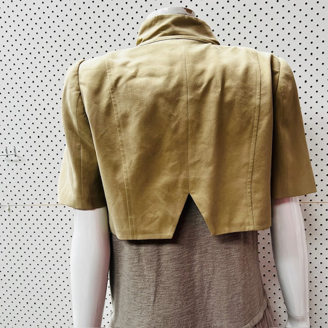 1990s australian vintage / G2 by george gross / silk cropped jacket / s (3889441417190030308)