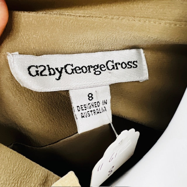 1990s australian vintage / G2 by george gross / silk cropped jacket / s (3889441418960565061)