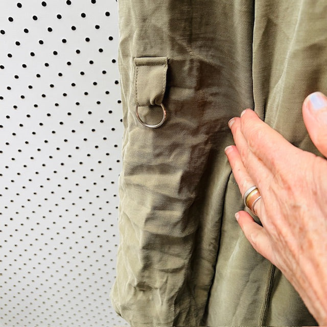 drape jacket / green / s/m (3889441482550887585)