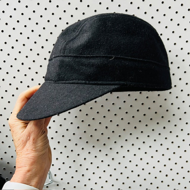 HILLS HATS / pony cap in wool / made in nz / s (3889445531792901464)