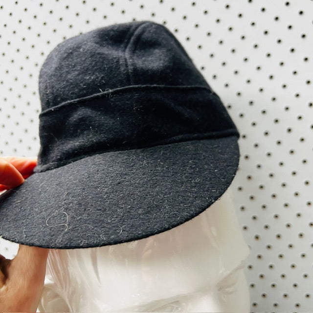 HILLS HATS / pony cap in wool / made in nz / s (3889445536320316954)
