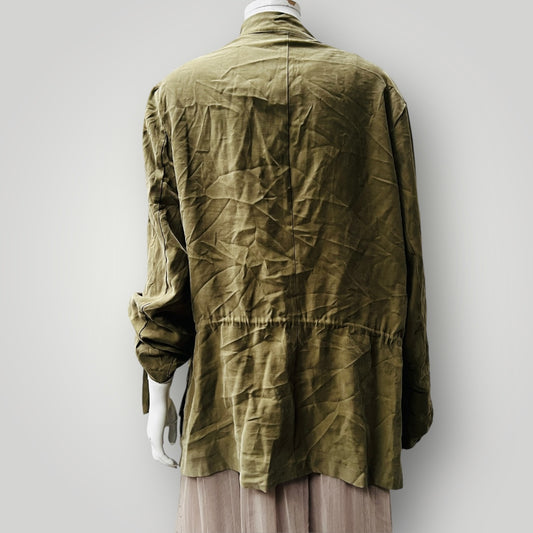 drape jacket / green / s/m (3889448497089029261)