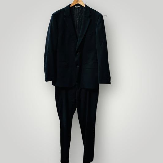 HUGO BOSS / black wool suit / L (3889867715489503913)