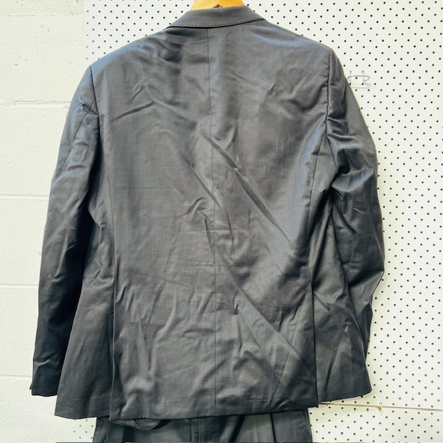 CAMBRIDGE / black wool suit / L / $1 no reserve (3890025563506358310)