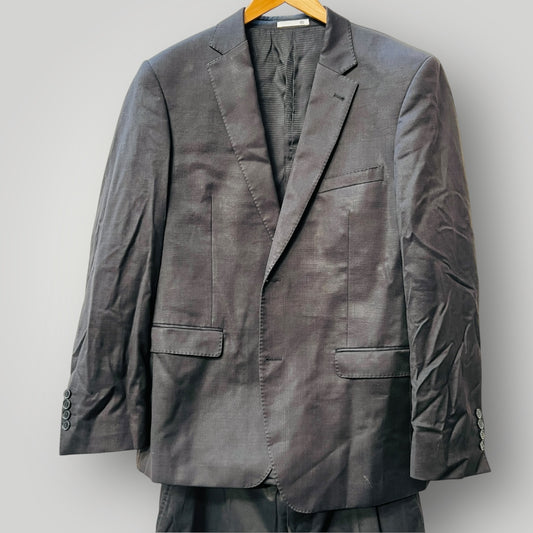 CAMBRIDGE / black wool suit / L / $1 no reserve (3890025710857508662)