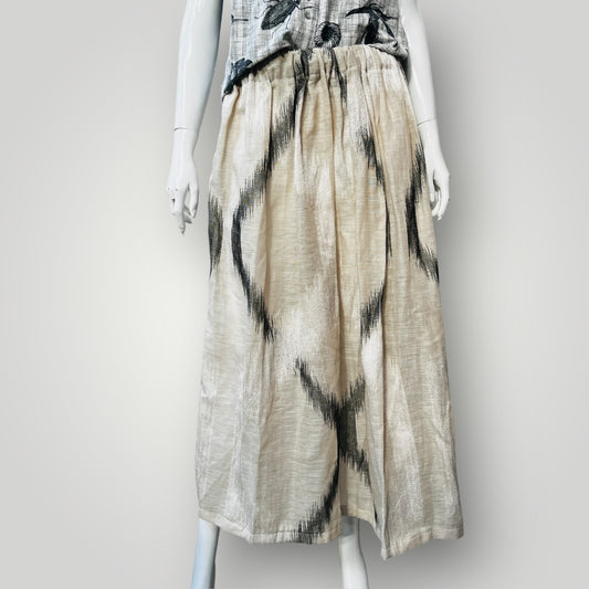 handmade / linen skirt / L (3890025729686796324)