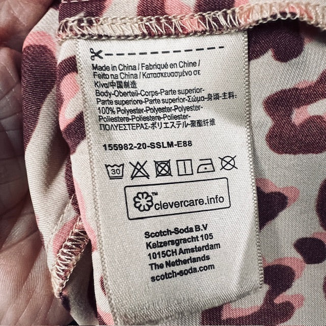 SCOTCH + SODA / animal print dress / s (3890118445891747286)