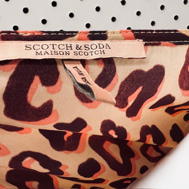 SCOTCH + SODA / animal print dress / s (3890118449356001078)
