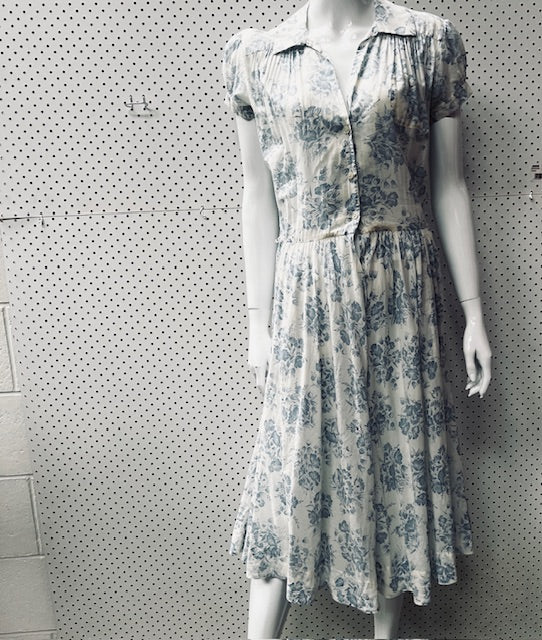 1990s/2000s vintage / RALPH LAUREN / sweetest floral cotton dress / s (3890130026270218084)