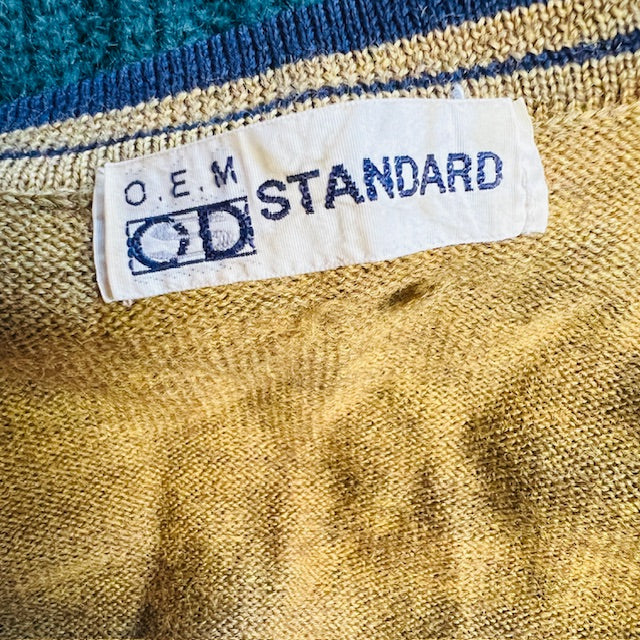 vintage / chargreuse wool / cardigan / s (3890563823601769438)