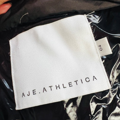 AJE ATHLETICA / glossy black puffer jacket / 04 (3890563839657837996)