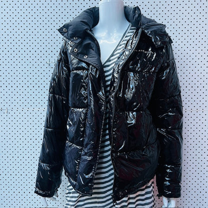 AJE ATHLETICA / glossy black puffer jacket / 04 (3890563844696297372)