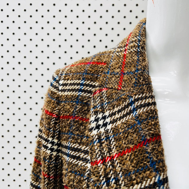 ZARA / PLAID WOOL & ALPACA COAT / S (3890563865811993929)