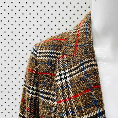 ZARA / PLAID WOOL & ALPACA COAT / S (3890563865811993929)