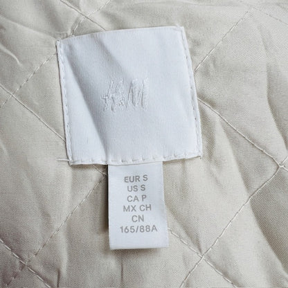 quilted / cream shirt/jacket / oversized s (3890563870813435231)