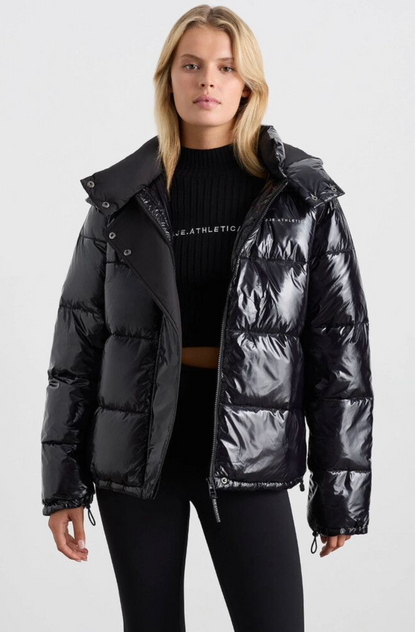 AJE ATHLETICA / glossy black puffer jacket / 04 (3890569433516854896)