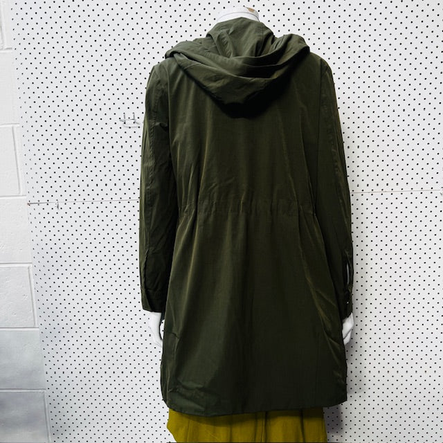 MONCLER / green hooded trench / 1 (3890670177856895125)