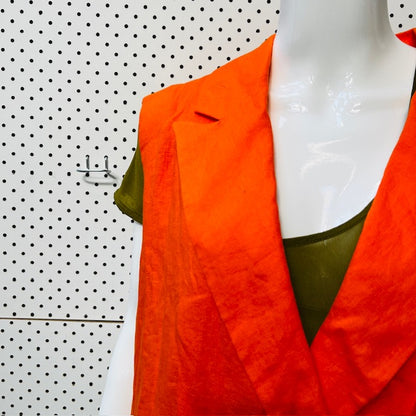 REPERTOIRE / colab waistcoat / papaya orange / 16 (3890670215721948755)
