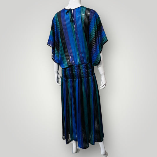1970s nz vintage / montego bay / dress / m (3890671508442477381)