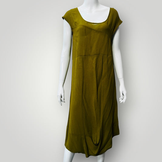 NOM*D / chartreuse green dress / 10 (3890671510461636325)