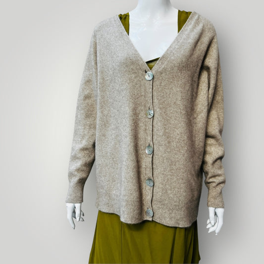 NATIVEWoRLD / merino possum silk cardigan / L (3890671541362619596)