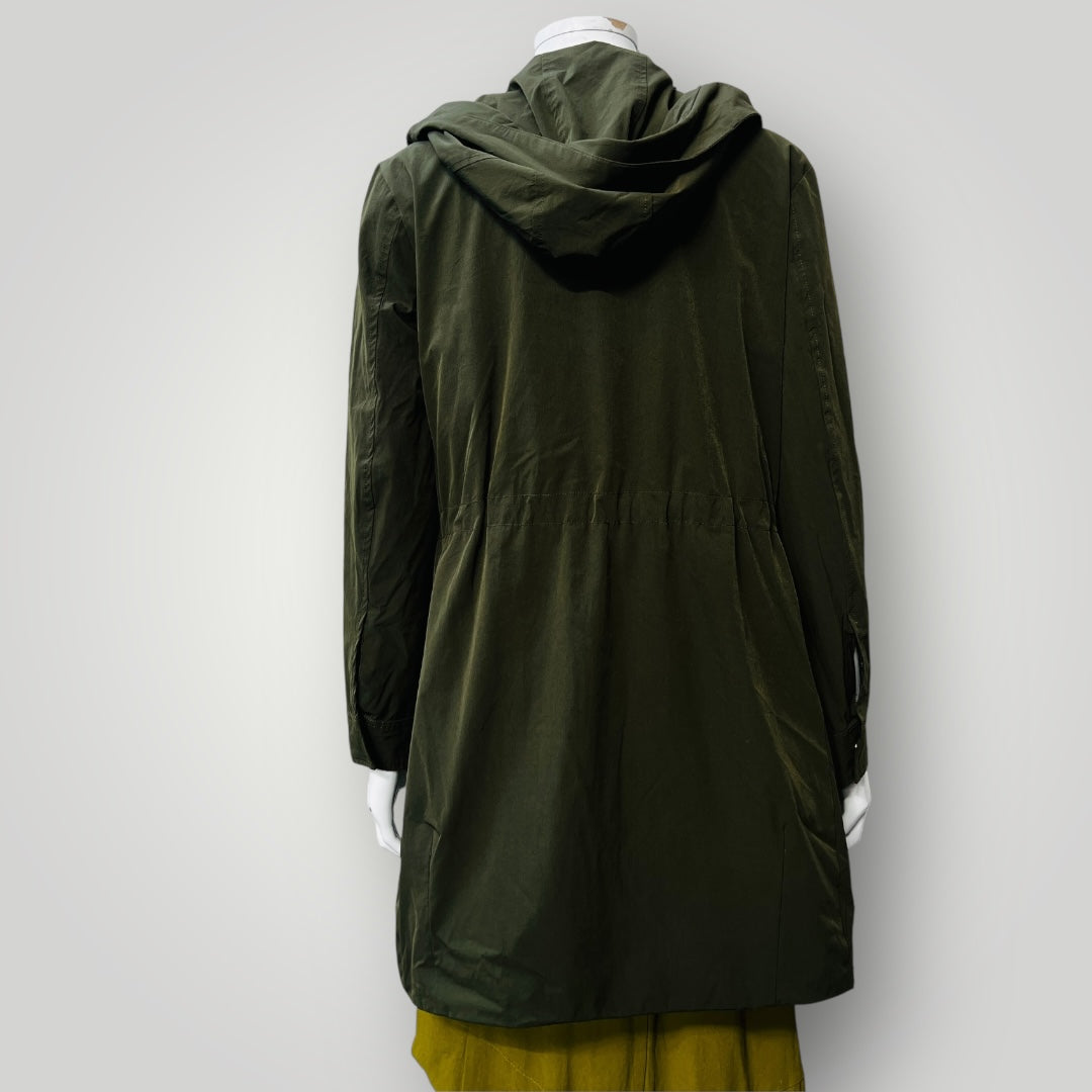 MONCLER / green hooded trench / 1 (3890671544882871941)