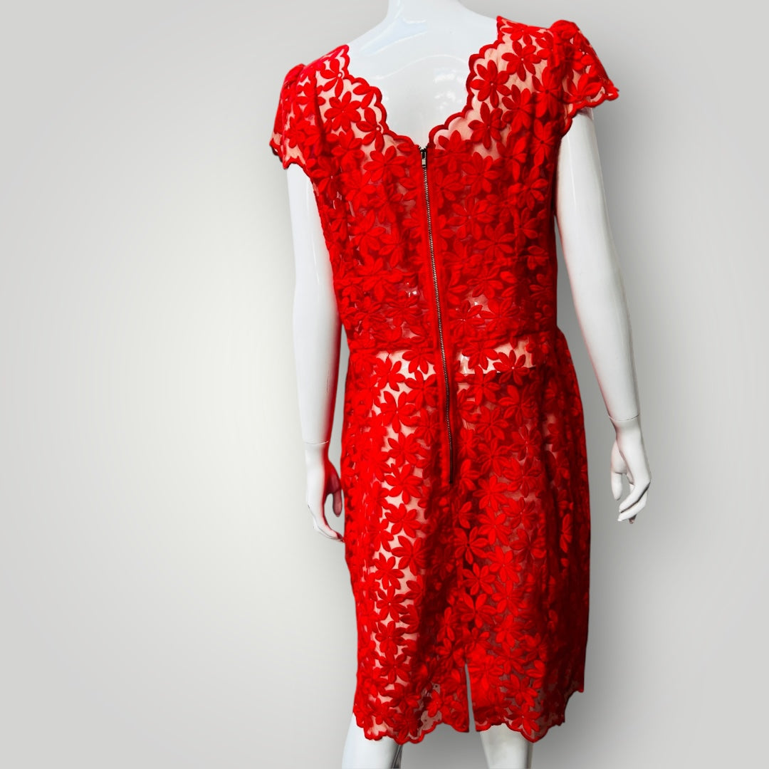 2000s nz vintage / ANDREA MOORE / lace dress + coat / 14 (3890671572266665673)
