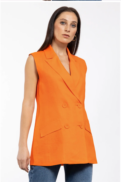 REPERTOIRE / colab waistcoat / papaya orange / 16 (3891063611756994394)