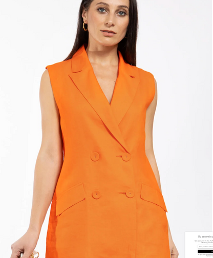 REPERTOIRE / colab waistcoat / papaya orange / 16 (3891063617148430091)
