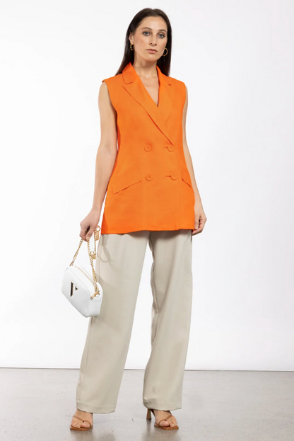 REPERTOIRE / colab waistcoat / papaya orange / 16 (3891063619491715618)