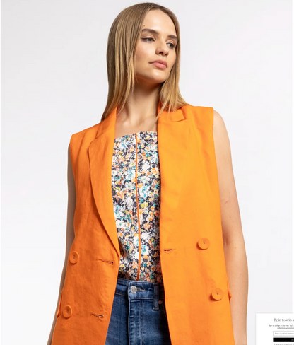 REPERTOIRE / colab waistcoat / papaya orange / 16 (3891063623192437402)