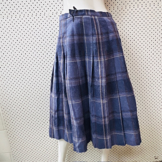 vintage / plaid / wool / kilt / blues / 16 (3891167601362615849)