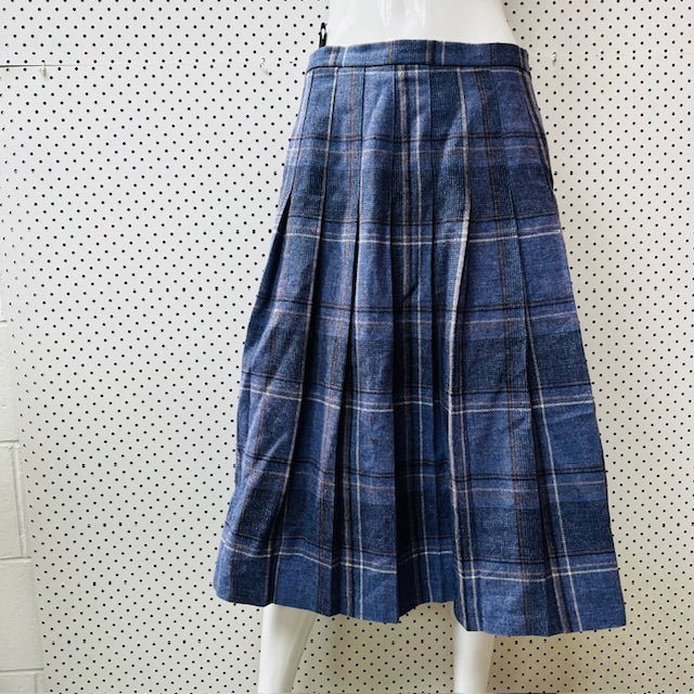 vintage / plaid / wool / kilt / blues / 16 (3891167603006867291)