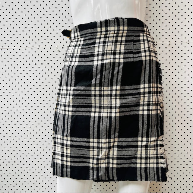 british vintage / JAMES PriNGLE WEAVERS / plaid wool mini kilt / s (3891167671906795869)
