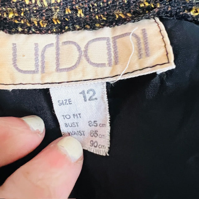 1990s vintage / URBANI / pencil skirt / s (3891167682303208965)